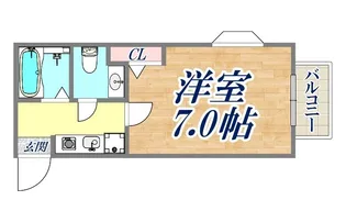 アメニティハイツ須磨寺【2階】の間取り