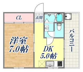 ポートハイツ【2階】の間取り