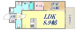 セレニテ神戸駅前アリエ【2階】の間取り