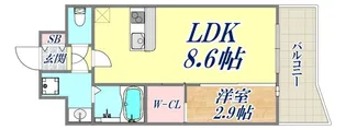 セレニテ神戸駅前アリエ【2階】の間取り