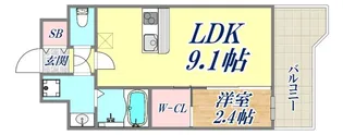 セレニテ神戸駅前アリエ【2階】の間取り