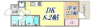 セレニテ神戸駅前アリエ【2階】の間取り