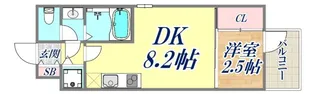 セレニテ神戸駅前アリエ【2階】の間取り