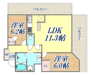 エステムプラザ神戸元町・海岸通【5階】の間取り