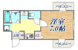 篠原ヒルズ【3階】の間取り
