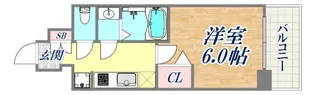 プレサンス神戸水木通ルミエス【3階】の間取り