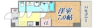 フレアコート甲南【7階】の間取り