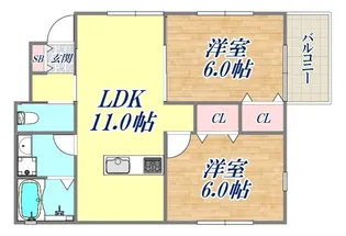 KARIN房王寺【1階】の間取り