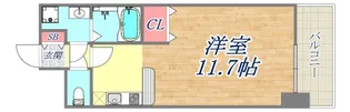 エスライズ新神戸【7階】の間取り