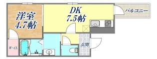 フジパレス小河通3番館【1階】の間取り