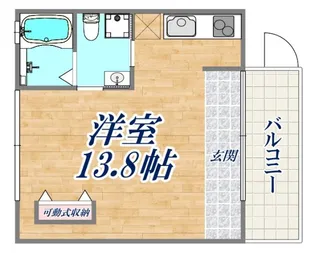 ラ・ウェゾン北野【2階】の間取り