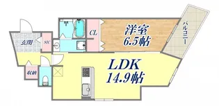 ファルマシアントアロード【4階】の間取り