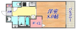 フェリーチェヴィータ【2階】の間取り