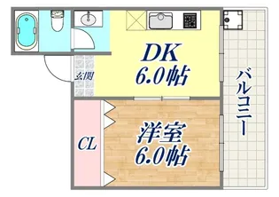エスパレス六甲【2階】の間取り