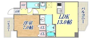プレジオ神戸ウエスト【5階】の間取り