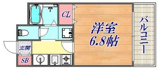 プレサンス神戸みなと元町【6階】の間取り