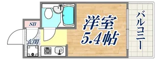 ライオンズマンション三宮【4階】の間取り