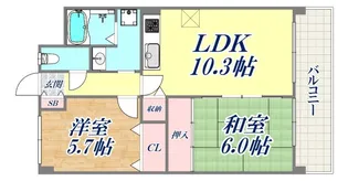 オークハイツ【3階】の間取り
