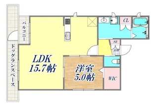 コンフォート片山町【1階】の間取り