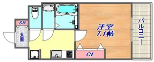 Luxe芦屋南【1階】の間取り