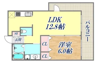 アーバネックス神戸駅前【9階】の間取り