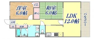 フィール甲南【3階】の間取り