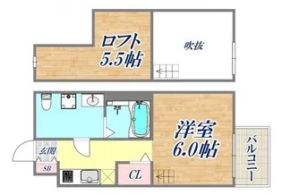 ラ・ヴィータ川西【1階】の間取り