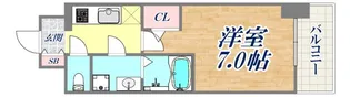 アドバンス神戸マーレ【4階】の間取り
