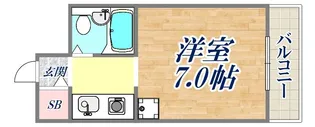 プチドール北野【3階】の間取り