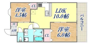 マローネンバウム【2階】の間取り