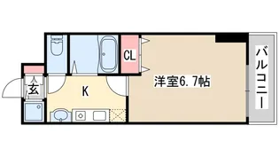 スワンズ神戸三宮イースト【3階】の間取り