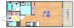 モンテマーレ北野【4階】の間取り