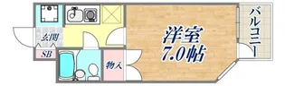 フラッツ・エクシード【1階】の間取り