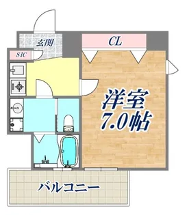 キューブコート【8階】の間取り