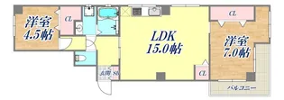 グリーンハイツ御影【2階】の間取り