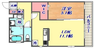 マルベリー甲南山手【1階】の間取り