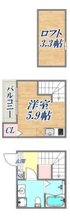 ハーモニーテラス瑞穂通【1階】の間取り