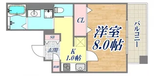 レジデンス富久寿【4階】の間取り
