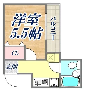 コンフォート岡本【1階】の間取り