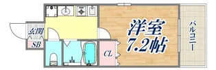 エスポワール三宮パート2【8階】の間取り