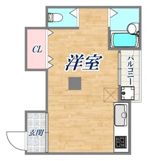 コーポ旗塚【1階】の間取り