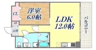 灘ロイヤルハイツ【5階】の間取り