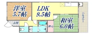 Blanc上筒井通【3階】の間取り