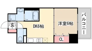 プレサンス三宮フラワーロード【10階】の間取り