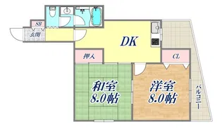 ホワイトハウス【3階】の間取り