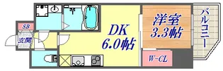セレニテ神戸元町クレア【7階】の間取り