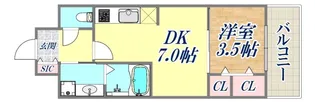 ASCLAIRE KOBE HIGASHINADA【3階】の間取り