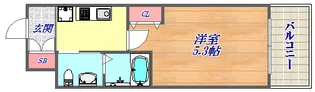 エスリード神戸WEST【2階】の間取り