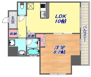 住吉VALORE【5階】の間取り