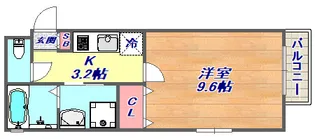 フルール岡本【2階】の間取り